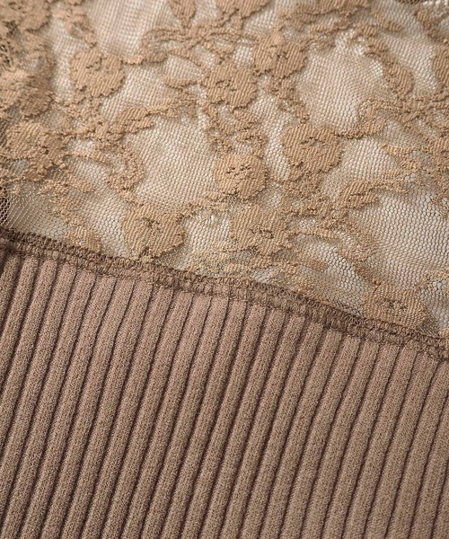 Crisp（クリスプ）の「レーストップタンク（タンクトップ・レディース・ブラウン/グレー/アイボリー・FREE）」の20枚目の写真