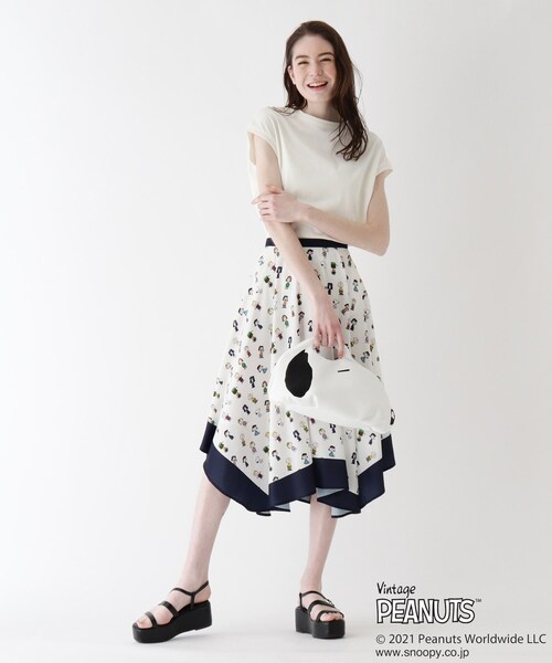 SOUP（スープ）の「◆SOUP×PEANUTSコラボスヌーピーフェイスバッグ（ハンドバッグ・レディース・ホワイト・00）」の7枚目の写真