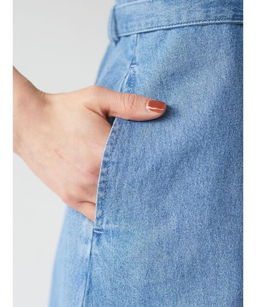 Sugar spoon（シュガースプーン）の「・SUGAR SPOON デニムベルトツキジャンスカ＊（ジャンパースカート・レディース・ライトインディゴブルー/ブラック/ワンウォッシュ・FREE）」の15枚目の写真