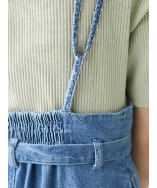 Sugar spoon（シュガースプーン）の「・SUGAR SPOON デニムベルトツキジャンスカ＊（ジャンパースカート・レディース・ライトインディゴブルー/ブラック/ワンウォッシュ・FREE）」の16枚目の写真