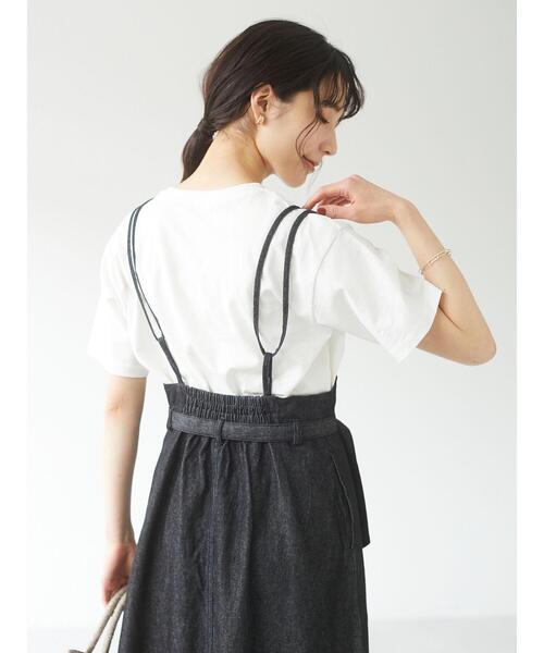 Sugar spoon（シュガースプーン）の「・SUGAR SPOON デニムベルトツキジャンスカ＊（ジャンパースカート・レディース・ライトインディゴブルー/ブラック/ワンウォッシュ・FREE）」の21枚目の写真