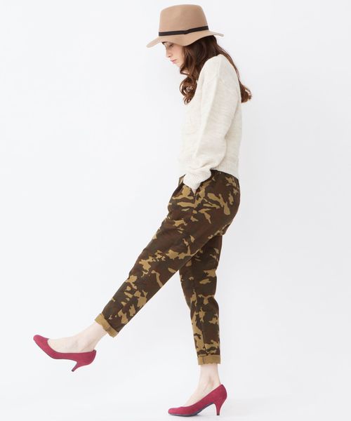 Another Edition（アナザーエディション）の「【店舗限定】チノテーパードパンツ/ae CHINO TPD PT（チノパンツ・レディース・ネイビー/オフホワイト/その他1・SMALL/LARGE/MEDIUM）」の10枚目の写真