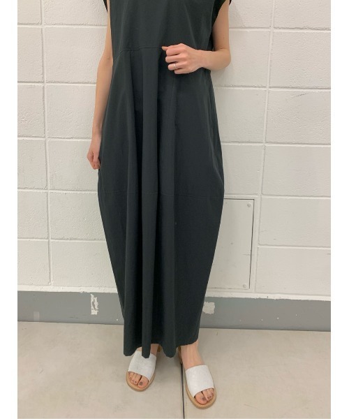 BEARDSLEY（ビアズリー）の「コクーンコットンワンピース（ワンピース・レディース・ブラック/カーキ・FREE）」の9枚目の写真