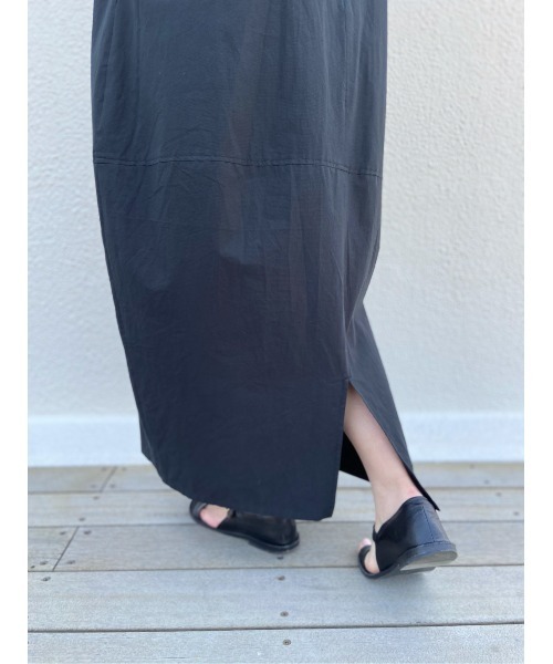 BEARDSLEY（ビアズリー）の「コクーンコットンワンピース（ワンピース・レディース・ブラック/カーキ・FREE）」の6枚目の写真