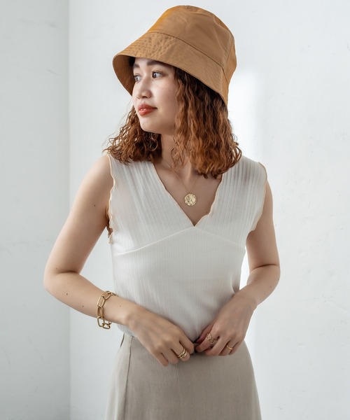 mystic(ミスティック)の「キャセ シャイニーバケットハット(ハット・レディース・ベージュ/カーキ/ボルドー・FREE)」の10枚目の写真