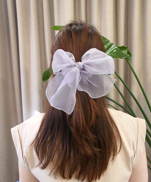 CEMONEMO(セモネモ)の「パイピング シアーシュシュ(シュシュ・レディース・ブラック/グレー/ブラウン/コーラル/アイボリー・FREE)」の22枚目の写真