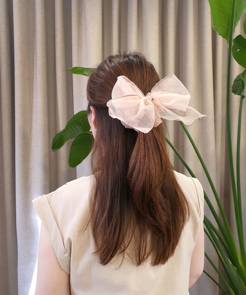 CEMONEMO(セモネモ)の「パイピング シアーシュシュ(シュシュ・レディース・ブラック/グレー/ブラウン/コーラル/アイボリー・FREE)」の17枚目の写真