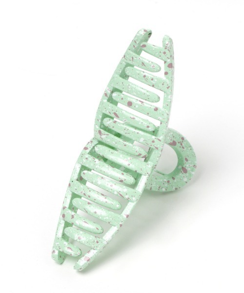 Me%（ミィパーセント）の「ペイントKNOTバンスクリップ（バレッタ/ヘアクリップ・レディース・ミント/ラベンダー・FREE）」の6枚目の写真