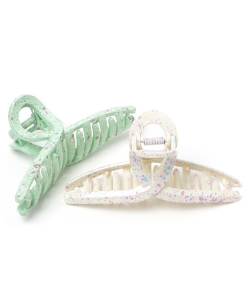 Me%（ミィパーセント）の「ペイントKNOTバンスクリップ（バレッタ/ヘアクリップ・レディース・ミント/ラベンダー・FREE）」の9枚目の写真