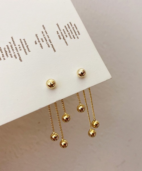 LA VORAGINE（ラ ヴォラジネ）の「ポスト：925シルバー　ピアス（ピアス（両耳用）・レディース・A/B/ゴールド/シルバー・FREE）」の3枚目の写真