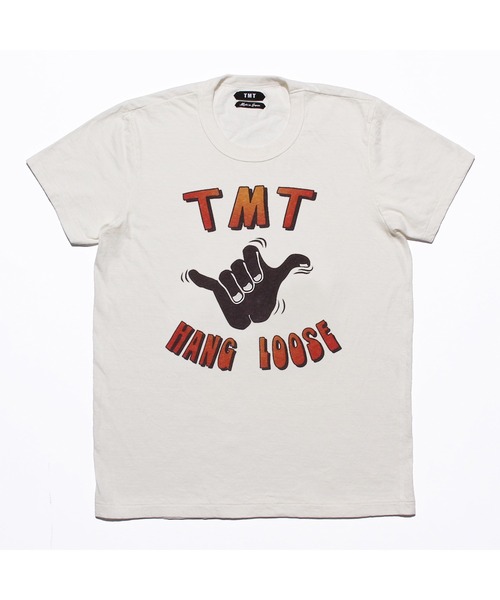 TMT（ティーエムティー）の「S/SL RAFI JERSEY TEE(HANG LOOSE)（Tシャツ/カットソー・メンズ・ホワイト/ベージュ/トップグレー・SMALL/MEDIUM/LARGE/X-LARGE）」の2枚目の写真