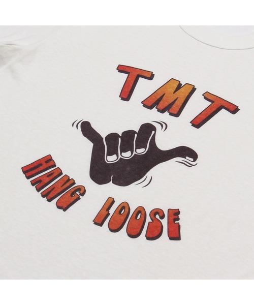 TMT（ティーエムティー）の「S/SL RAFI JERSEY TEE(HANG LOOSE)（Tシャツ/カットソー・メンズ・ホワイト/ベージュ/トップグレー・SMALL/MEDIUM/LARGE/X-LARGE）」の5枚目の写真