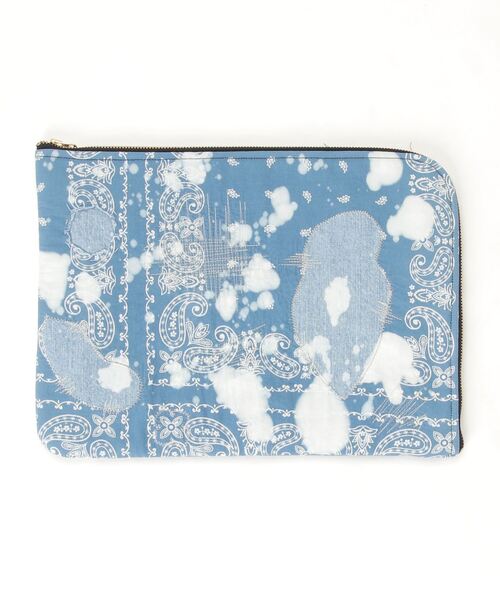 JAPAN BLUE JEANS（ジャパンブルージーンズ）の「クラッチバッグ (L) / インディゴパッチワーク（クラッチバッグ・メンズ・ライトインディゴブルー・L）」の9枚目の写真