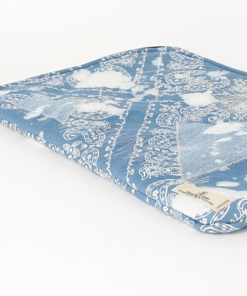 JAPAN BLUE JEANS（ジャパンブルージーンズ）の「クラッチバッグ (L) / インディゴパッチワーク（クラッチバッグ・メンズ・ライトインディゴブルー・L）」の10枚目の写真