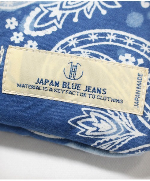 JAPAN BLUE JEANS（ジャパンブルージーンズ）の「クラッチバッグ (L) / インディゴパッチワーク（クラッチバッグ・メンズ・ライトインディゴブルー・L）」の6枚目の写真