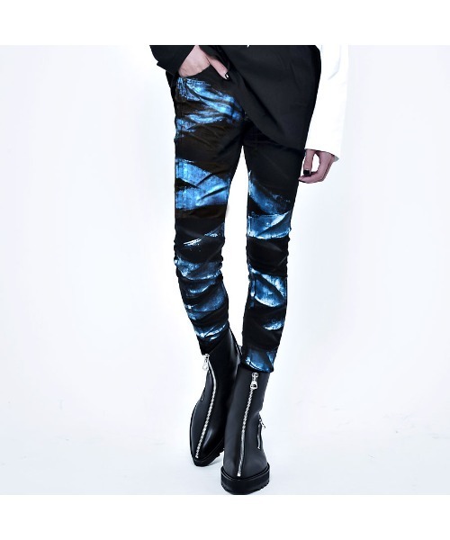 CIVARIZE ショッキングカラー 箔スキニー デニム シヴァーライズ CIVARIZE ショッキングカラー 箔スキニー デニム シヴァーライズ