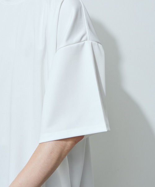 JUNRED（ジュンレッド）の「ポンチクルーショートスリーブ（Tシャツ/カットソー・メンズ・ホワイト/グレー/ネイビー/ピンク・S/M/L）」の21枚目の写真