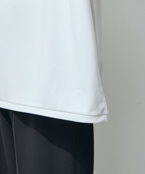 JUNRED（ジュンレッド）の「ポンチクルーショートスリーブ（Tシャツ/カットソー・メンズ・ホワイト/グレー/ネイビー/ピンク・S/M/L）」の11枚目の写真