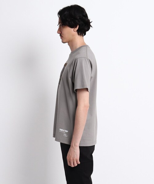 TAKEO KIKUCHI(タケオキクチ)の「◆The Message トリップトランク プリント Tシャツ(Tシャツ/カットソー・メンズ・ホワイト/ブラウン系その他・02/03/04)」の13枚目の写真