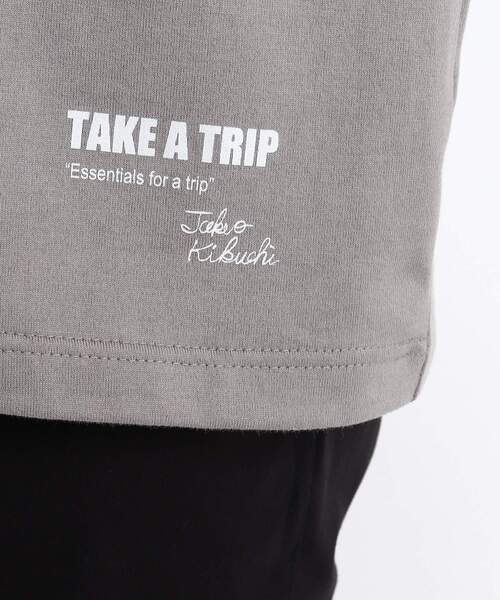 TAKEO KIKUCHI(タケオキクチ)の「◆The Message トリップトランク プリント Tシャツ(Tシャツ/カットソー・メンズ・ホワイト/ブラウン系その他・02/03/04)」の16枚目の写真