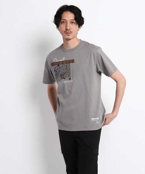 TAKEO KIKUCHI(タケオキクチ)の「◆The Message トリップトランク プリント Tシャツ(Tシャツ/カットソー・メンズ・ホワイト/ブラウン系その他・02/03/04)」の14枚目の写真