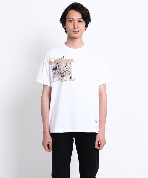 TAKEO KIKUCHI(タケオキクチ)の「◆The Message トリップトランク プリント Tシャツ(Tシャツ/カットソー・メンズ・ホワイト/ブラウン系その他・02/03/04)」の9枚目の写真