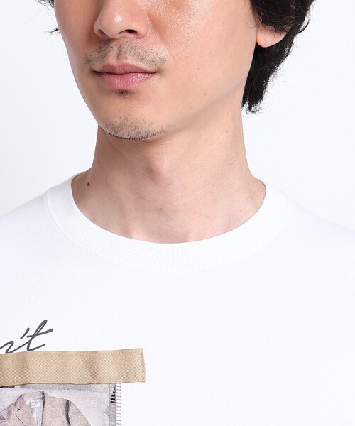 TAKEO KIKUCHI(タケオキクチ)の「◆The Message トリップトランク プリント Tシャツ(Tシャツ/カットソー・メンズ・ホワイト/ブラウン系その他・02/03/04)」の7枚目の写真