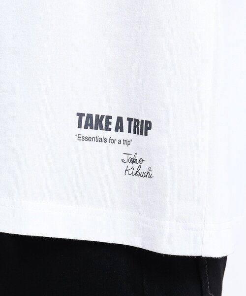 TAKEO KIKUCHI(タケオキクチ)の「◆The Message トリップトランク プリント Tシャツ(Tシャツ/カットソー・メンズ・ホワイト/ブラウン系その他・02/03/04)」の15枚目の写真