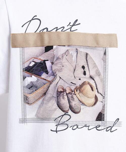 TAKEO KIKUCHI(タケオキクチ)の「◆The Message トリップトランク プリント Tシャツ(Tシャツ/カットソー・メンズ・ホワイト/ブラウン系その他・02/03/04)」の10枚目の写真