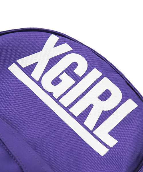 X-girl Stages（エックスガールステージス）の「【VER(ベリー)5月号掲載商品】BACKPACK LOGO（S）（バックパック/リュック・キッズ・ブラック/パープル/レッド・SMALL）」の8枚目の写真