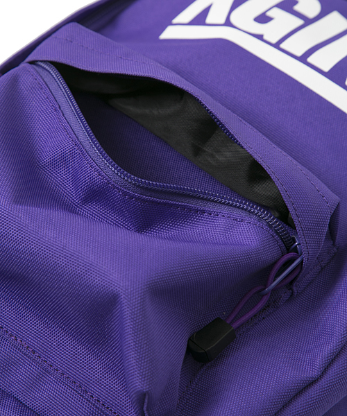 X-girl Stages（エックスガールステージス）の「【VER(ベリー)5月号掲載商品】BACKPACK LOGO（S）（バックパック/リュック・キッズ・ブラック/パープル/レッド・SMALL）」の9枚目の写真