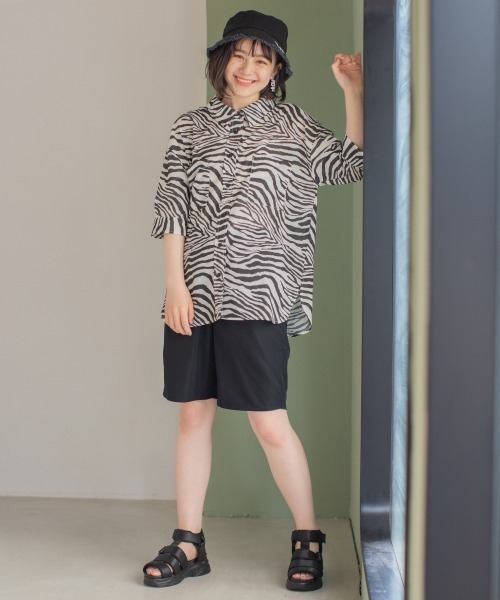 repipi armario(レピピ アルマリオ)の「リラックスバミューダパンツ(その他パンツ・キッズ・サックスブルー/ホワイト/ブラック・LARGE/SMALL/MEDIUM)」の7枚目の写真