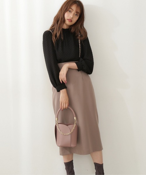 PROPORTION BODY DRESSING（プロポーションボディドレッシング）の「チェーンショルダータイトＳＫ / 1211220803（スカート・レディース・グレー/ブルー/ボルドー・MEDIUM/SMALL）」の17枚目の写真