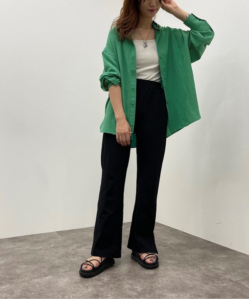 apres jour mignon(アプレジュールミニョン)の「アソートルーズシャツ 【ZOZOTOWN限定アイテム】(シャツ/ブラウス・レディース・オレンジ系その他/グリーン系その他/グリーン/ネイビー・フリー/X-LARGE)」の19枚目の写真