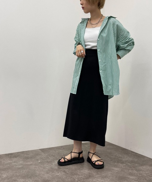 apres jour mignon(アプレジュールミニョン)の「アソートルーズシャツ 【ZOZOTOWN限定アイテム】(シャツ/ブラウス・レディース・オレンジ系その他/グリーン系その他/グリーン/ネイビー・フリー/X-LARGE)」の20枚目の写真