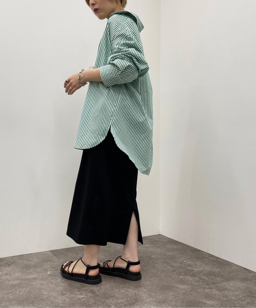 apres jour mignon(アプレジュールミニョン)の「アソートルーズシャツ 【ZOZOTOWN限定アイテム】(シャツ/ブラウス・レディース・オレンジ系その他/グリーン系その他/グリーン/ネイビー・フリー/X-LARGE)」の9枚目の写真