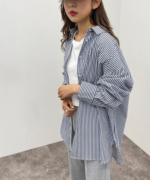 apres jour mignon(アプレジュールミニョン)の「アソートルーズシャツ 【ZOZOTOWN限定アイテム】(シャツ/ブラウス・レディース・オレンジ系その他/グリーン系その他/グリーン/ネイビー・フリー/X-LARGE)」の13枚目の写真