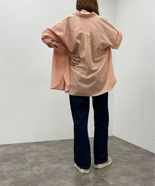 apres jour mignon(アプレジュールミニョン)の「アソートルーズシャツ 【ZOZOTOWN限定アイテム】(シャツ/ブラウス・レディース・オレンジ系その他/グリーン系その他/グリーン/ネイビー・フリー/X-LARGE)」の11枚目の写真