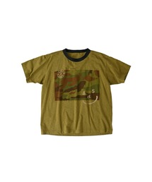 美品 45R フォーティファイブアール カッパ横向き刺繍908オーシャンTシャツ カットソー サイズ2 チャコールグレー レディース 古着 中古 45rpm - 美品 45R フォーティファイブアール カッパ横向き刺繍