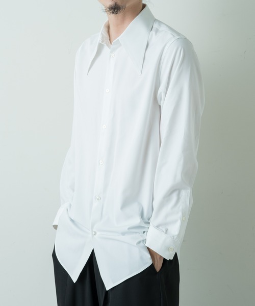 Lui's(ルイス)の「ポイントカラーシャツ(シャツ/ブラウス・メンズ・ホワイト/ブラック・SMALL/MEDIUM)」の5枚目の写真