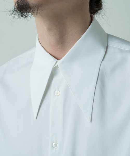 Lui's(ルイス)の「ポイントカラーシャツ(シャツ/ブラウス・メンズ・ホワイト/ブラック・SMALL/MEDIUM)」の11枚目の写真