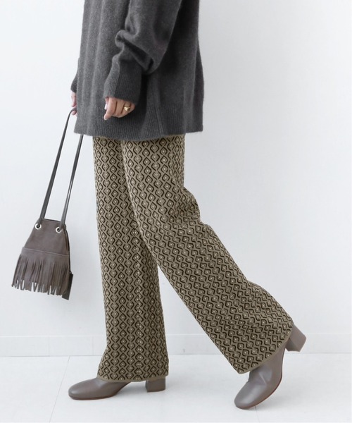 JOURNAL STANDARD relume(ジャーナルスタンダード レリューム)の「ジャガードニットパンツ◆(その他パンツ・レディース・ブラウン/グリーン/カーキ・FREE)」の14枚目の写真