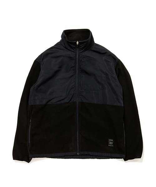 430（フォーサーティ）の「【430】FLEECE FULL ZIP JACKET（ナイロンジャケット・メンズ・ネイビー/ブラック・1/2/3）」の2枚目の写真