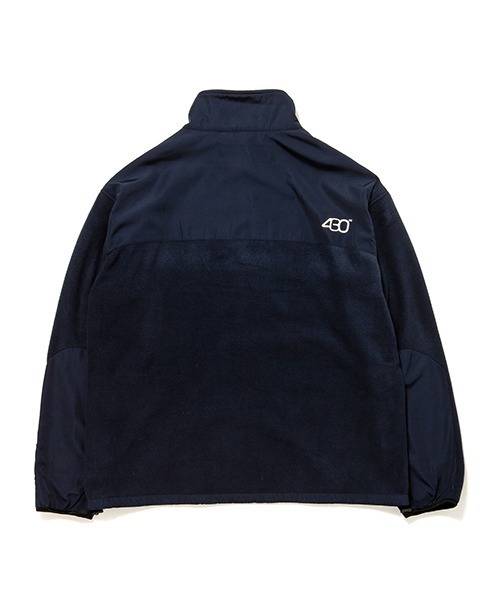 430（フォーサーティ）の「【430】FLEECE FULL ZIP JACKET（ナイロンジャケット・メンズ・ネイビー/ブラック・1/2/3）」の3枚目の写真