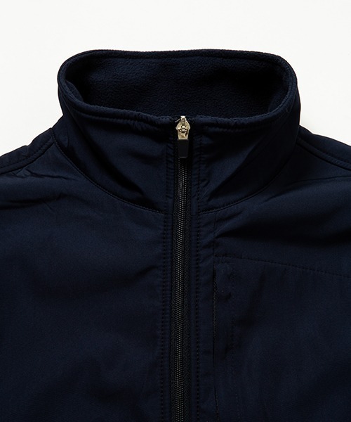 430（フォーサーティ）の「【430】FLEECE FULL ZIP JACKET（ナイロンジャケット・メンズ・ネイビー/ブラック・1/2/3）」の4枚目の写真