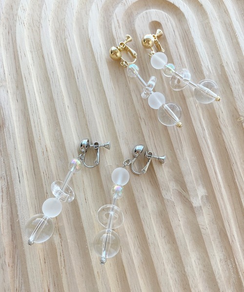 kutir（クティール）の「アシンメトリーイヤリング（イヤリング・レディース・シルバー/ゴールド・FREE）」の2枚目の写真