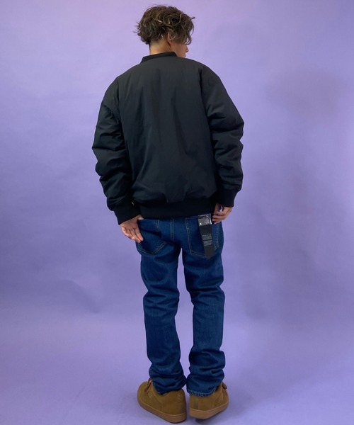 ELEMENT(エレメント)の「ELEMENT/エレメント シンプルロゴ MA-1ジャケット BB022-773(MA-1・メンズ・ブラック/グリーン・M/XL/L)」の6枚目の写真