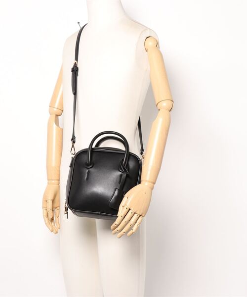 natural couture（ナチュラルクチュール）の「ボックス型アソートボストンバッグ（ショルダーバッグ・レディース・ブラック/ブラック系その他・FREE）」の5枚目の写真