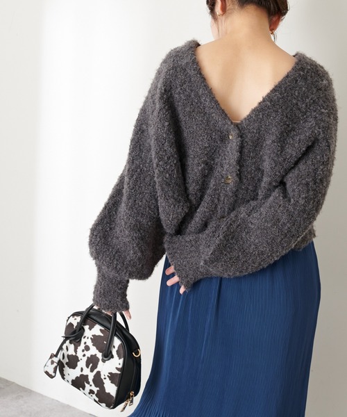 natural couture（ナチュラルクチュール）の「ボックス型アソートボストンバッグ（ショルダーバッグ・レディース・ブラック/ブラック系その他・FREE）」の12枚目の写真