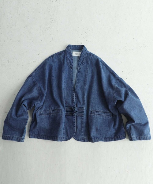 antiqua（アンティカ）の「×チャイナデニムジャケット（デニム